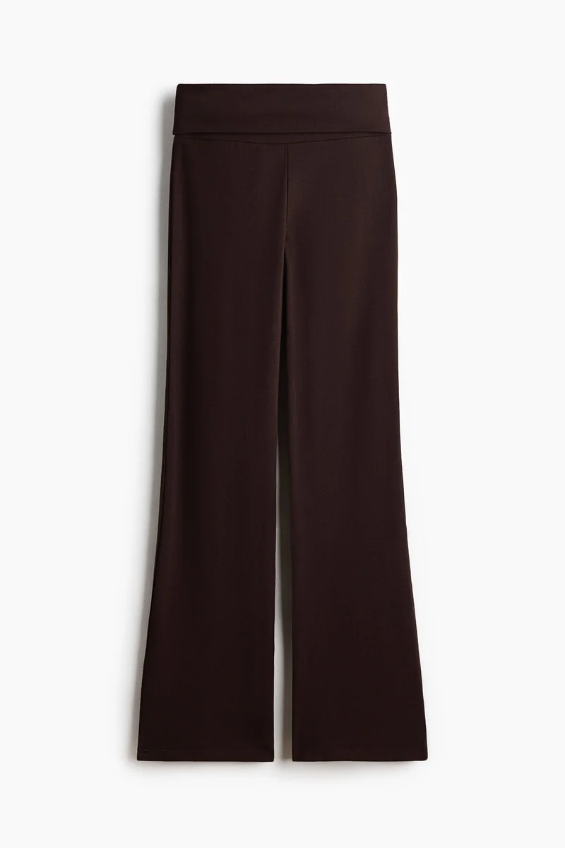 H&M Foldover-waist cotton trousers